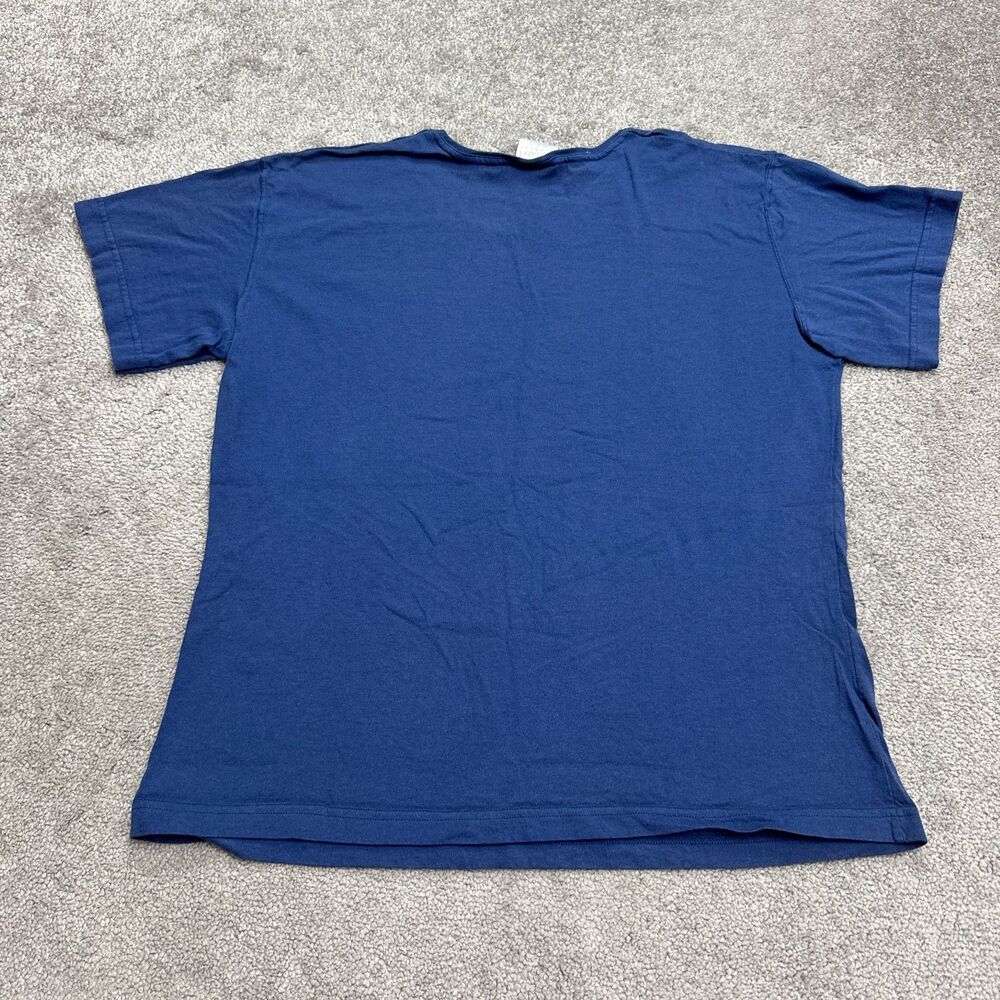 Partners Mervyns Vintage 90's Y2K Basic T-Shirt Women Large Blue Cotton Crew Tee